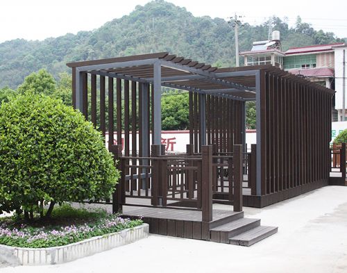 户外重组竹（深碳廊亭）